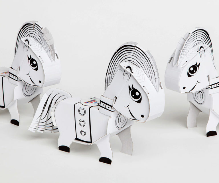 Kolorowanka 3d – kucyk