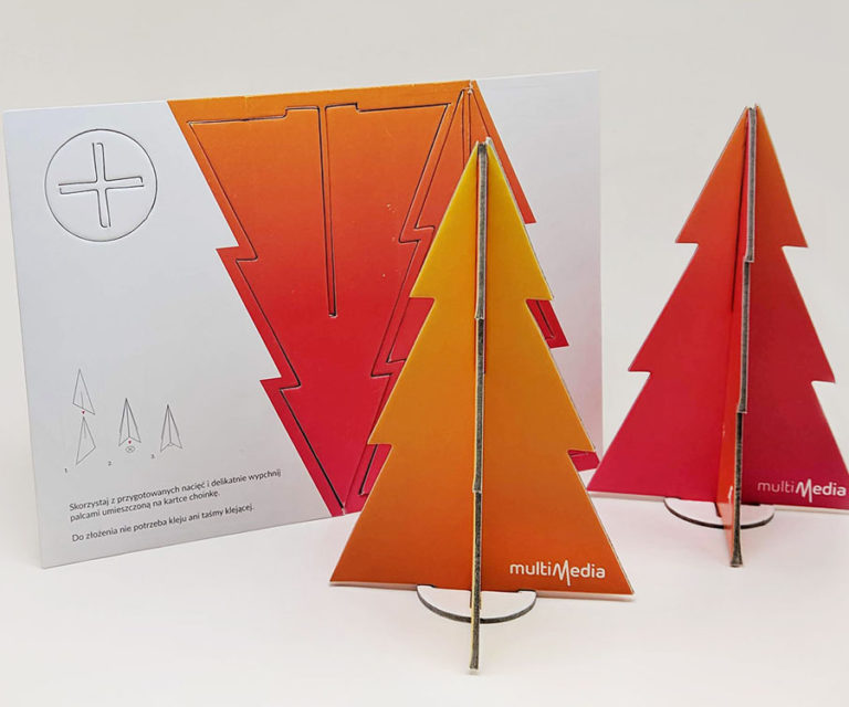 Efektowna kartka świąteczna