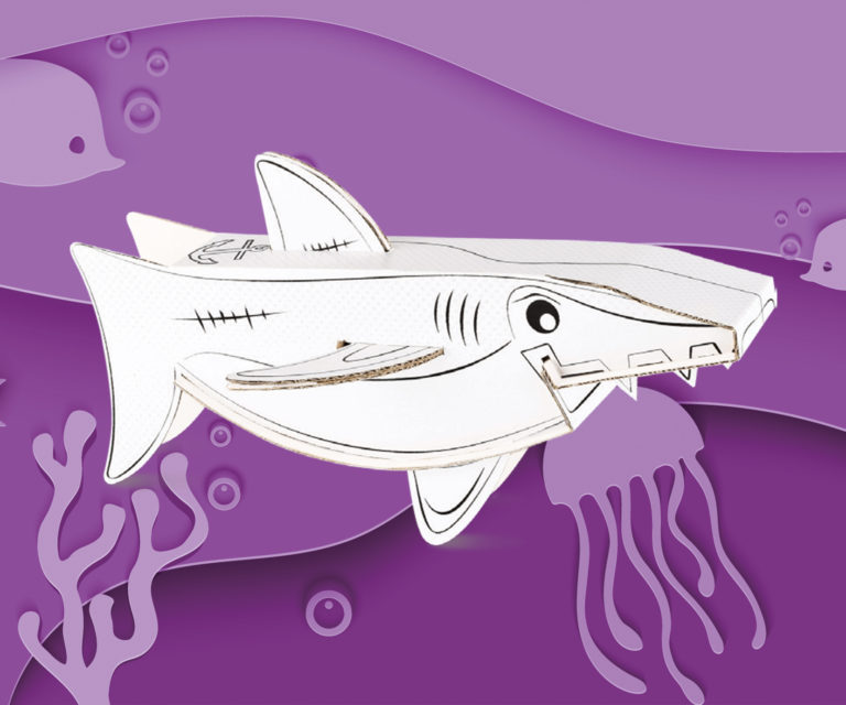 Rekin – Kolorowanka 3D