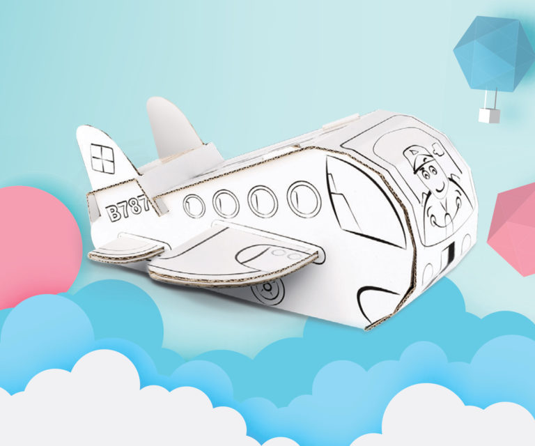 Samolot – Kolorowanka 3D