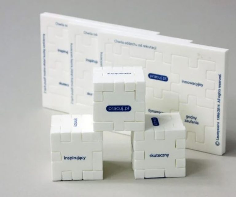Piankowe puzzle – kostka reklamowa 3D